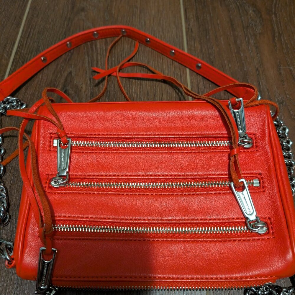 Rebecca minkoff 5 zip poppy red